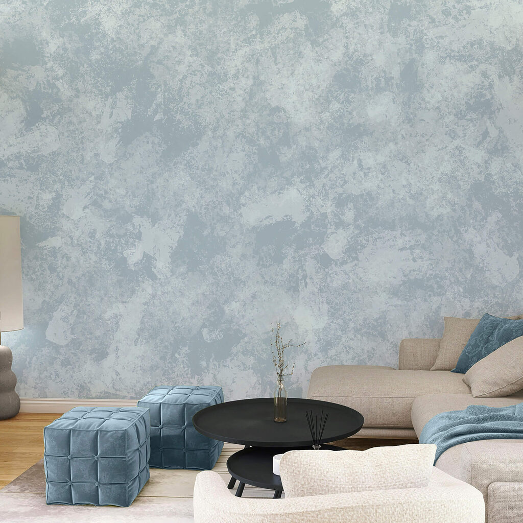 Поєднання м'яких і заспокійливих синіх тонів