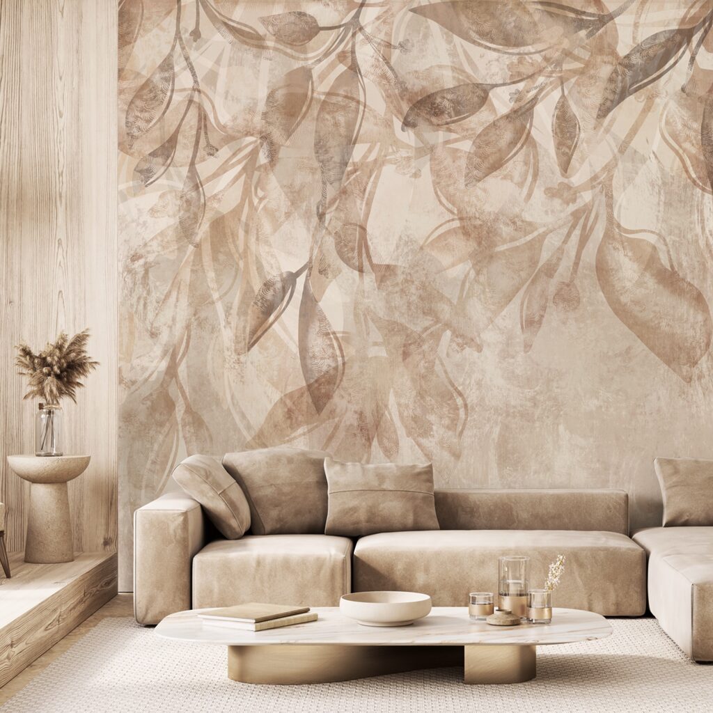 Ніжне листя в м'яких тонах