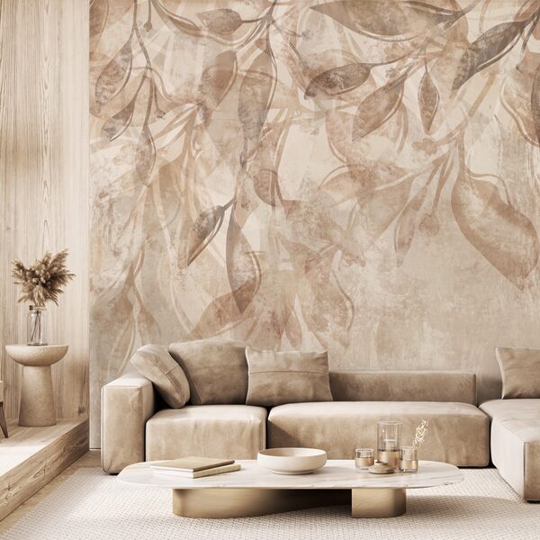 Ніжне листя в м'яких тонах