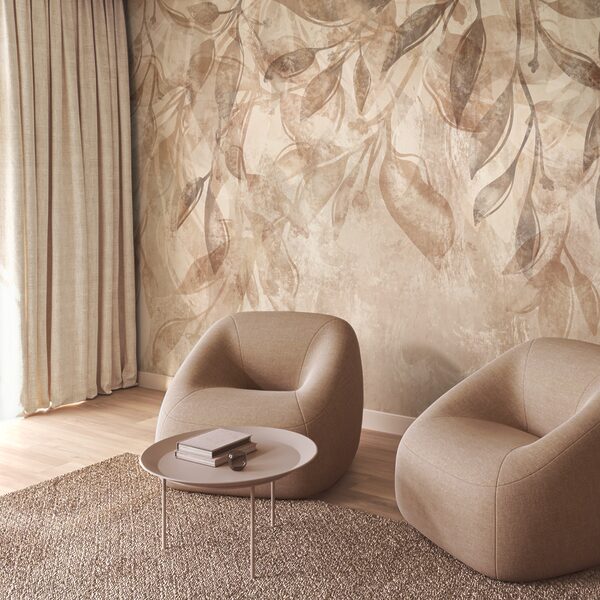 Ніжне листя в м'яких тонах