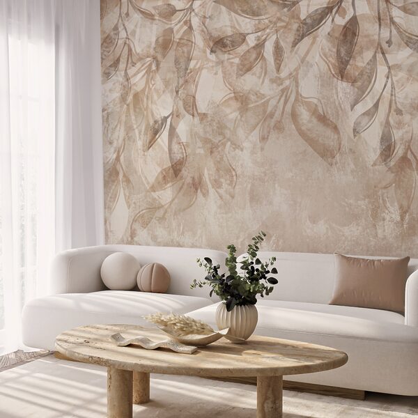 Ніжне листя в м'яких тонах