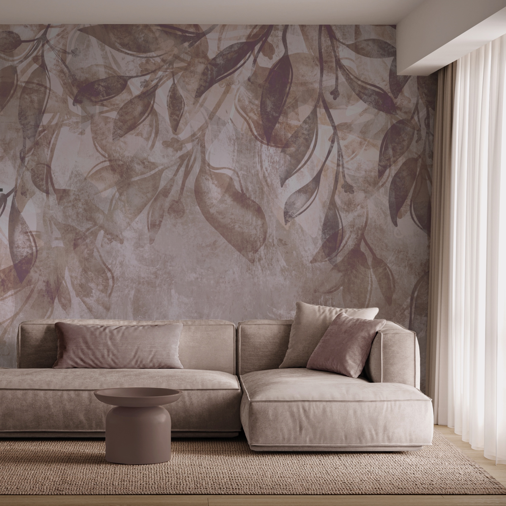 Листя, що дрейфує в м'яких відтінках