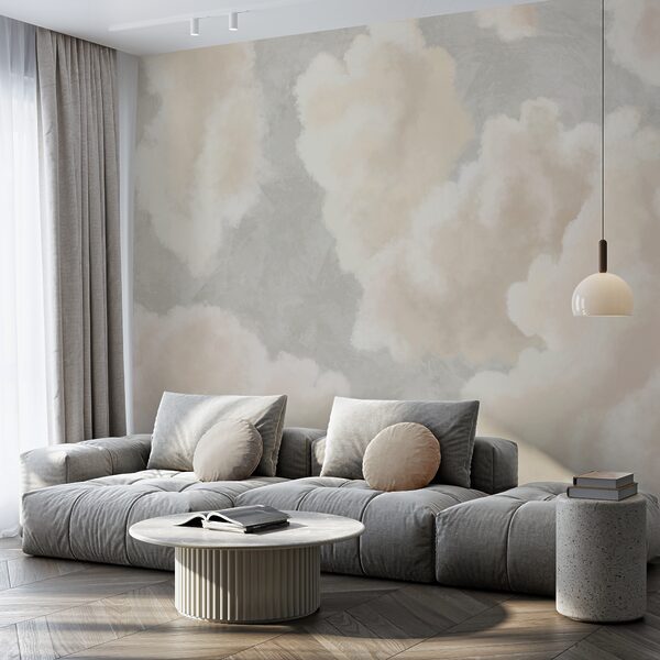 М'які хмаринки пливуть у безтурботному небі М'які хмаринки пливуть у безтурботному небі