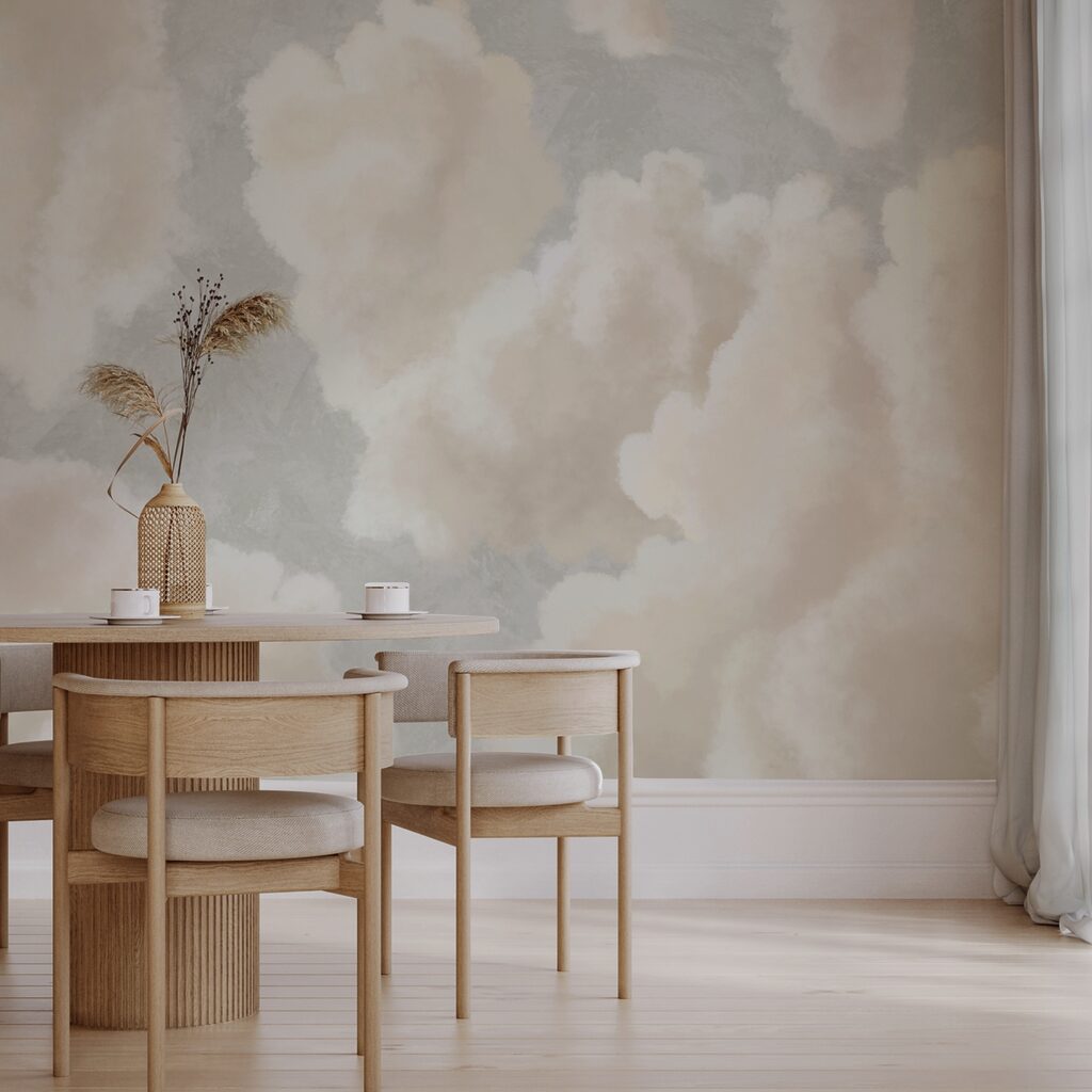 М'які хмаринки пливуть у безтурботному небі М'які хмаринки пливуть у безтурботному небі