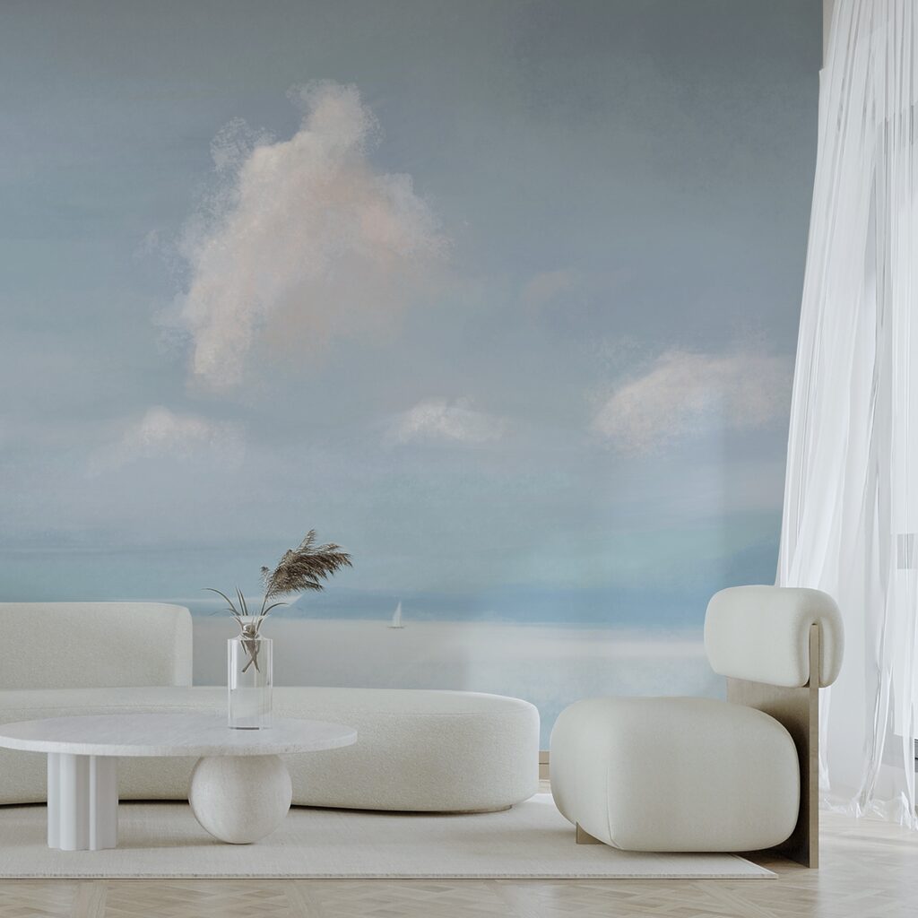 Вітрильник посеред водойми Вітрильник посеред водойми