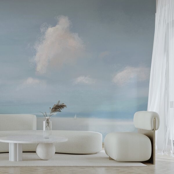 Вітрильник посеред водойми Вітрильник посеред водойми