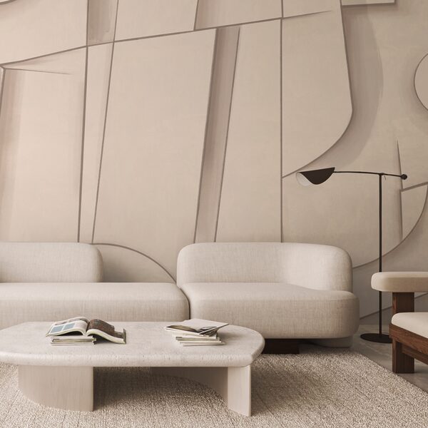 Абстрактні форми в м'яких відтінках