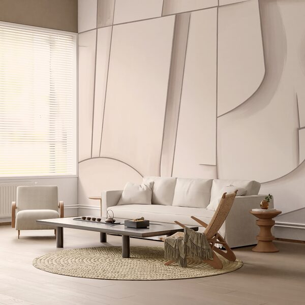 Абстрактні форми в м'яких відтінках