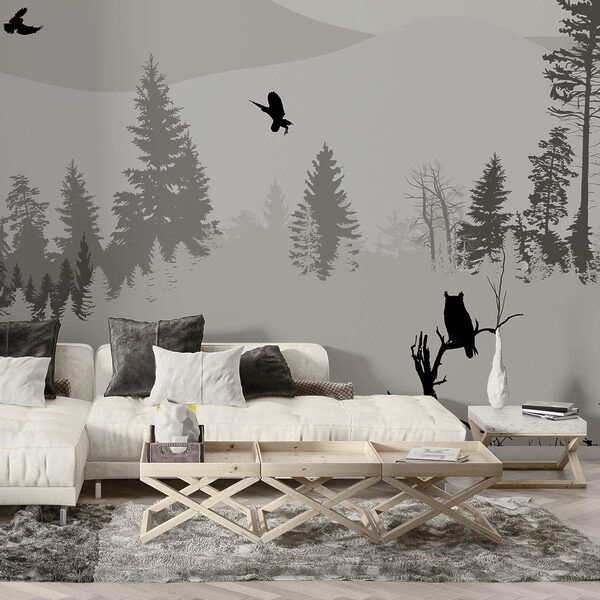 Птахи летять над засніженою горою Птахи летять над засніженою горою