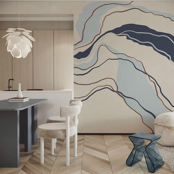 Плавні лінії в спокійних відтінках