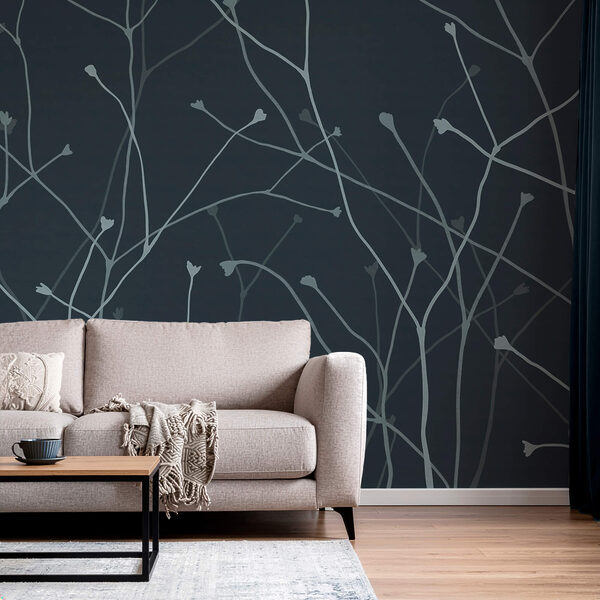 Ніжні гілки на темному тлі