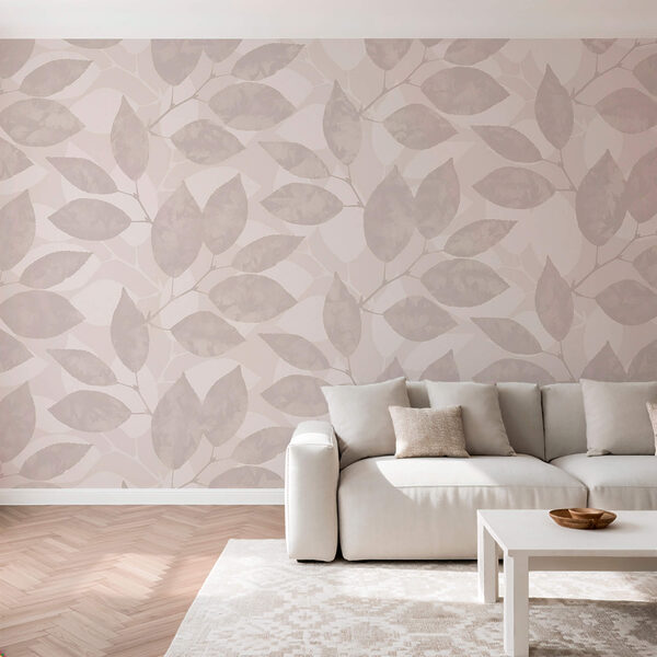 Візерунок з листя на білому тлі