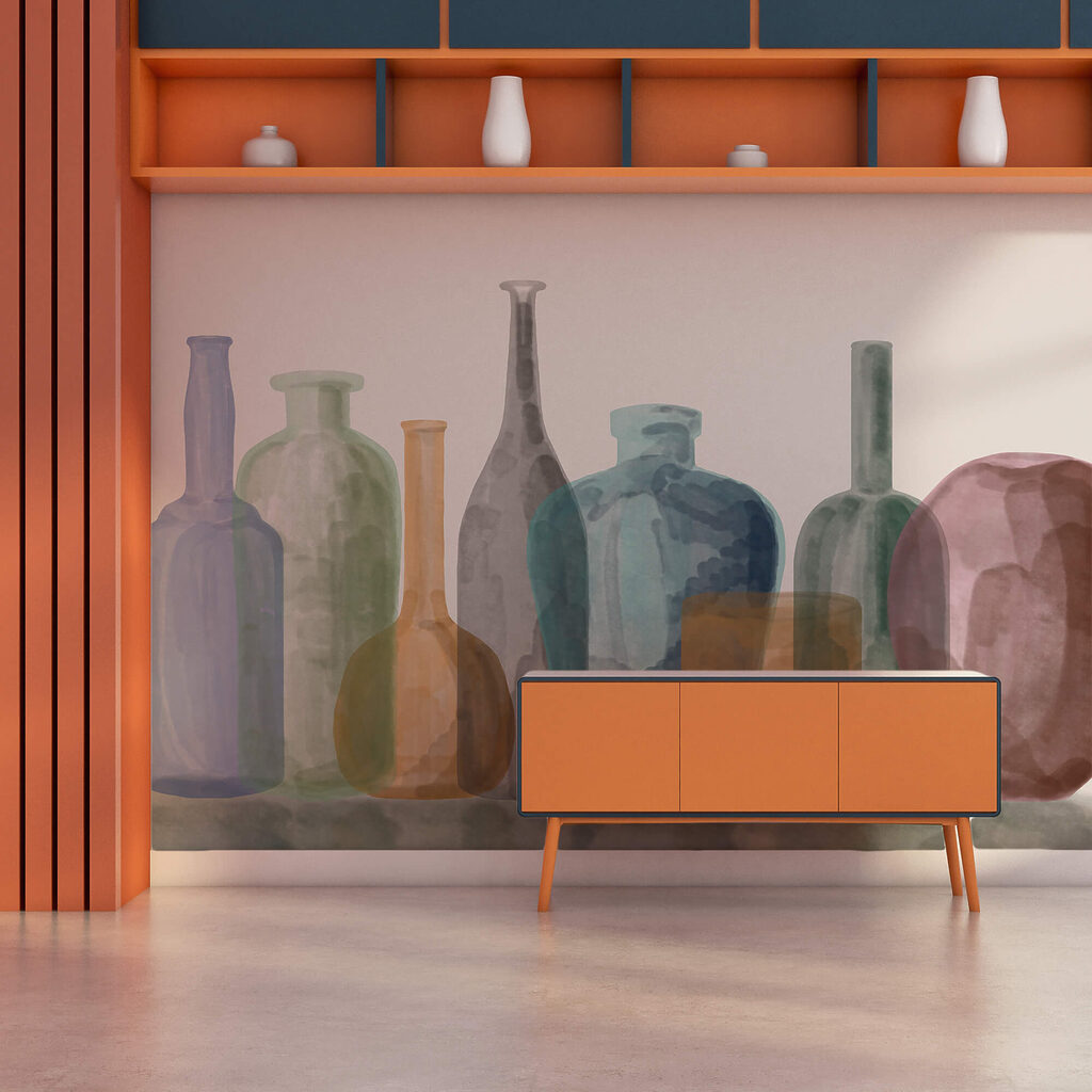 Група скляних пляшок