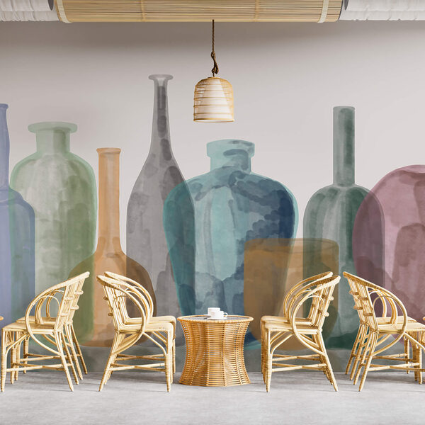 Група скляних пляшок