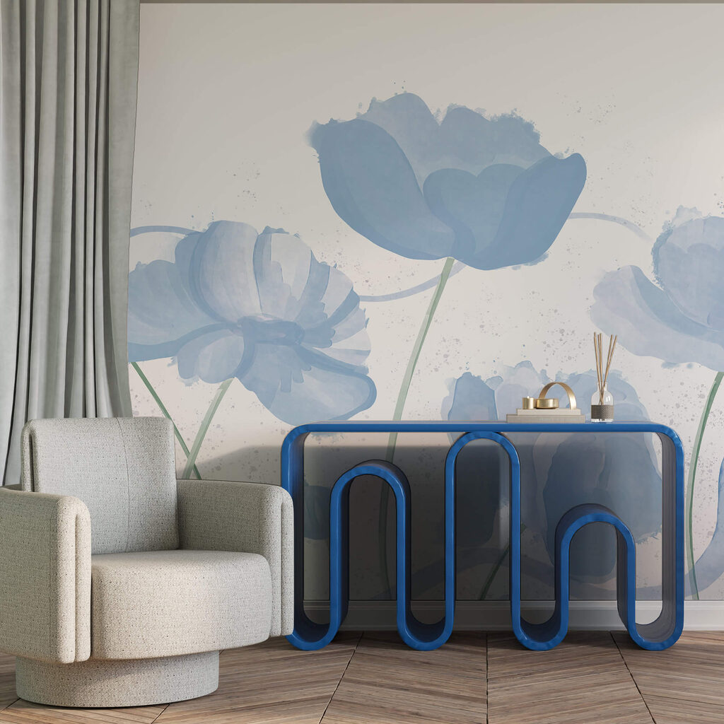 Ніжні квіти в м'яких блакитних відтінках Ніжні квіти в м'яких блакитних відтінках