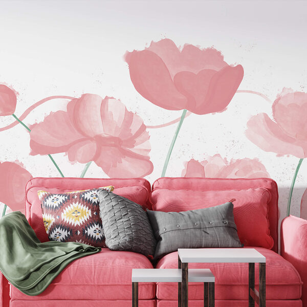 М'які рожеві квіти в ніжній русі