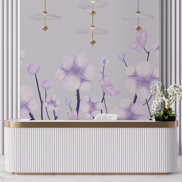 Група квітів на білому тлі