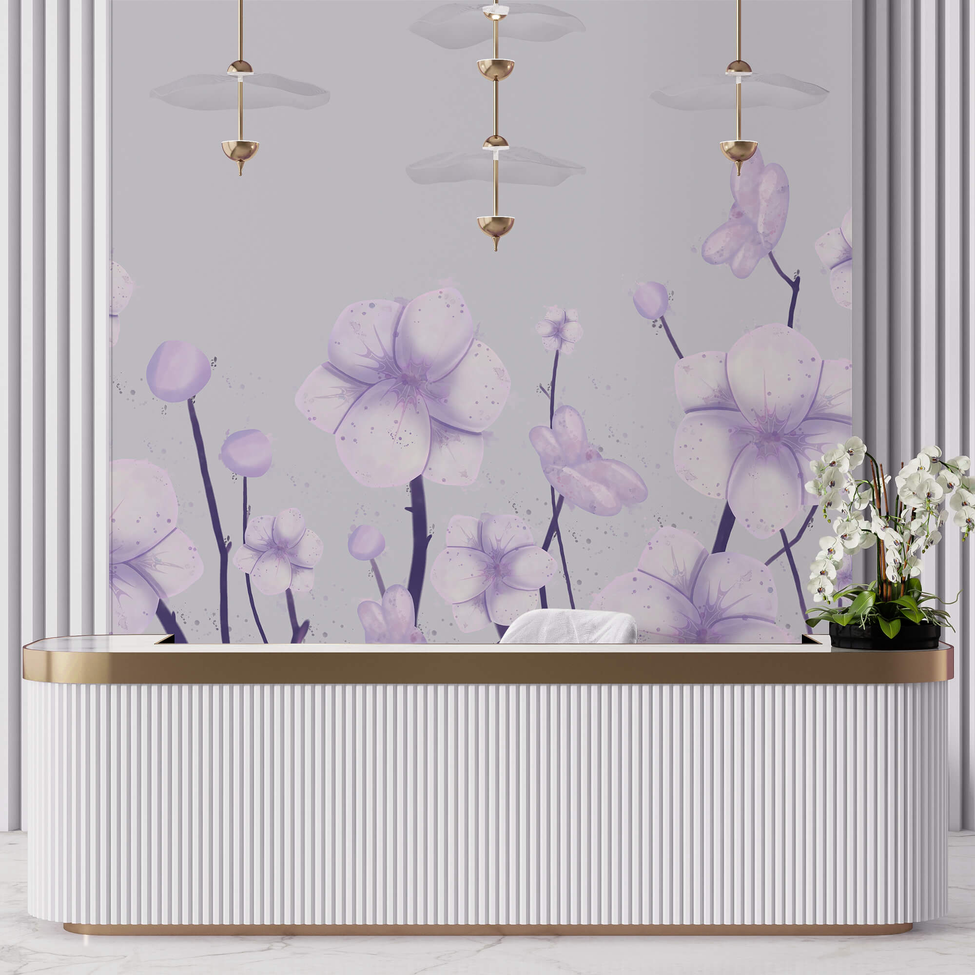 Група квітів на білому тлі