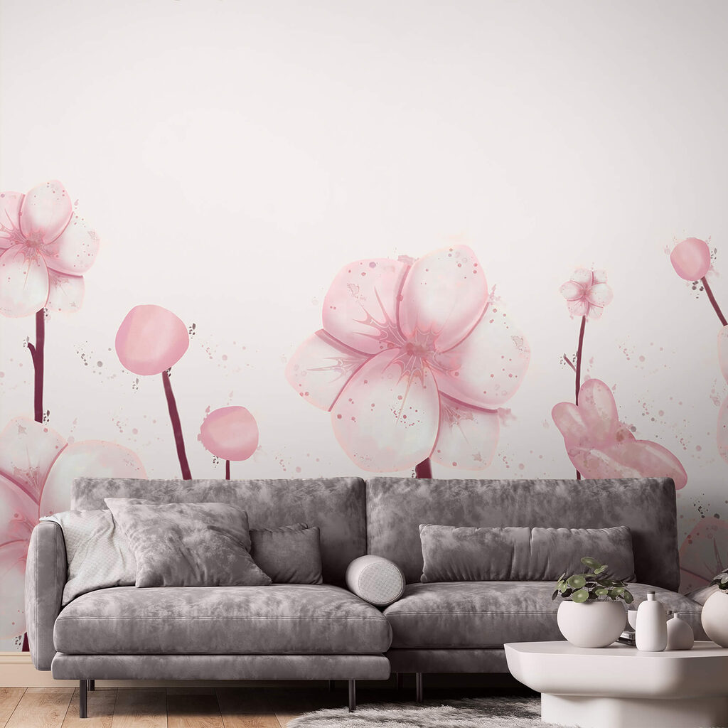 Група рожевих квітів