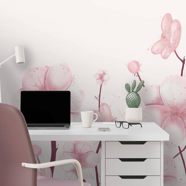 Група рожевих квітів