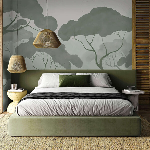 Група дерев із зеленим листям