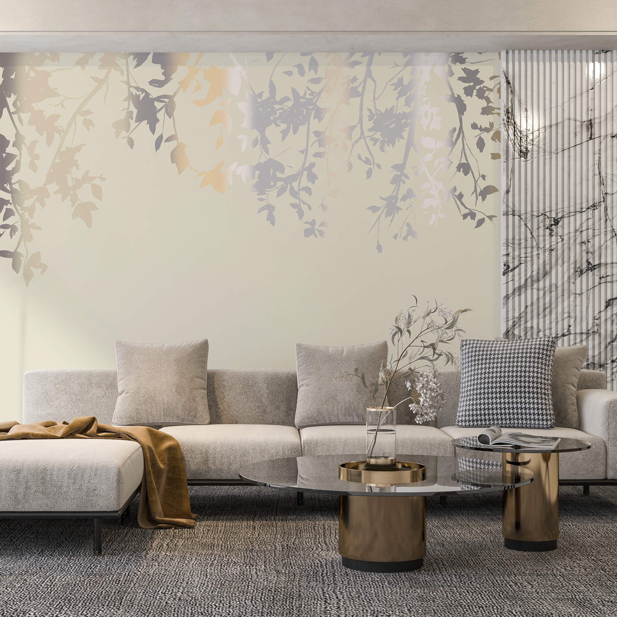 Гілки дерев з листям