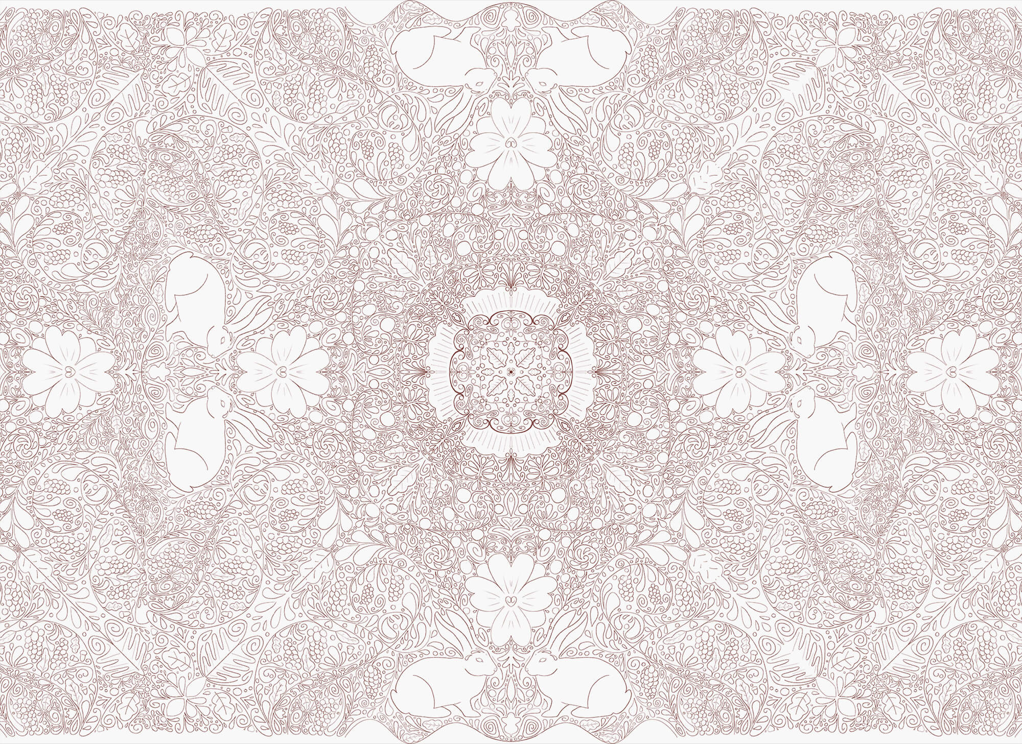 White and red pattern