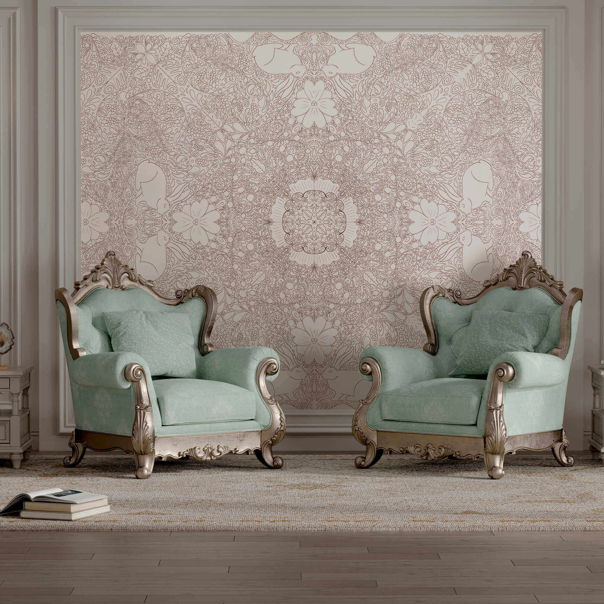 Біло-червоний візерунок