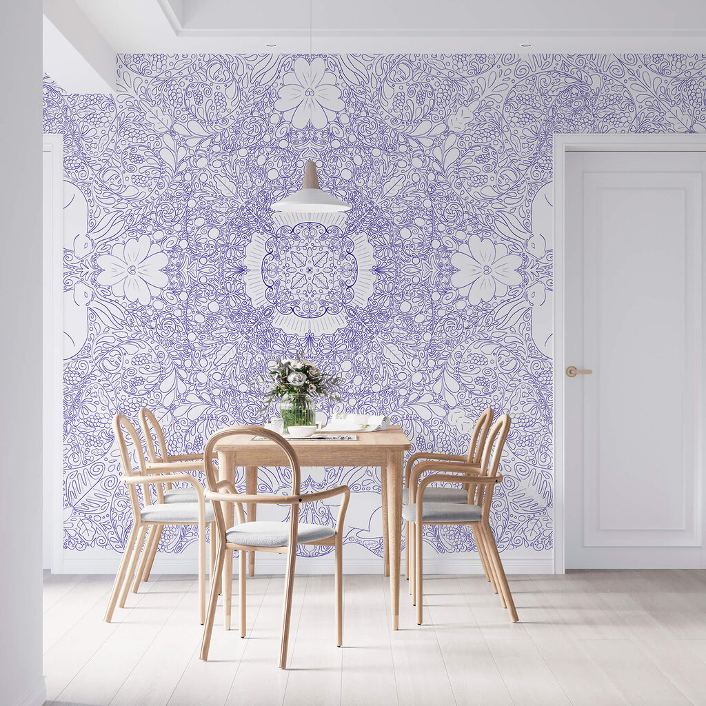 Синьо-білий візерунок