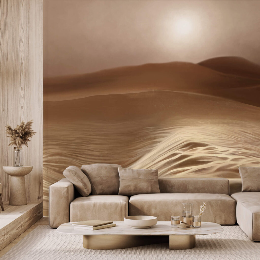 Пустеля з хвилями і сонцем Пустеля з хвилями і сонцем