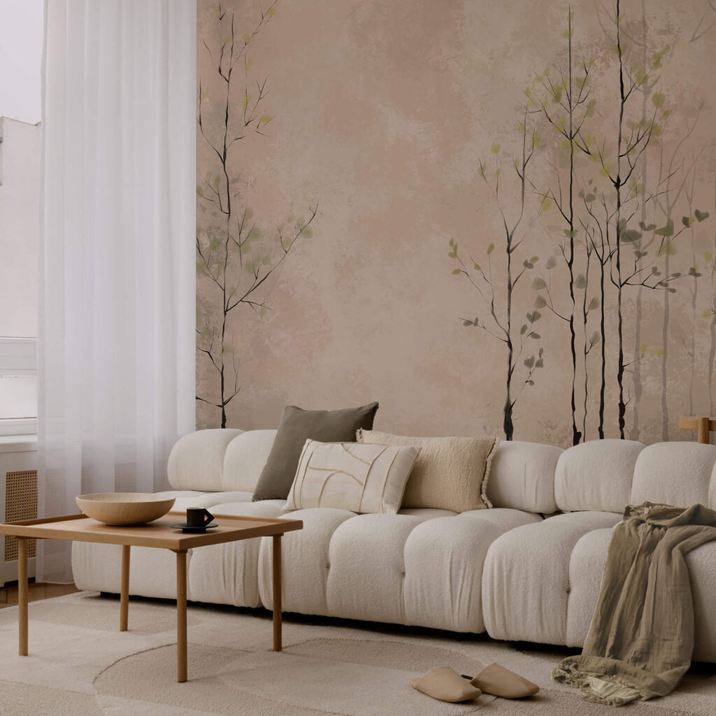 Група дерев з листям