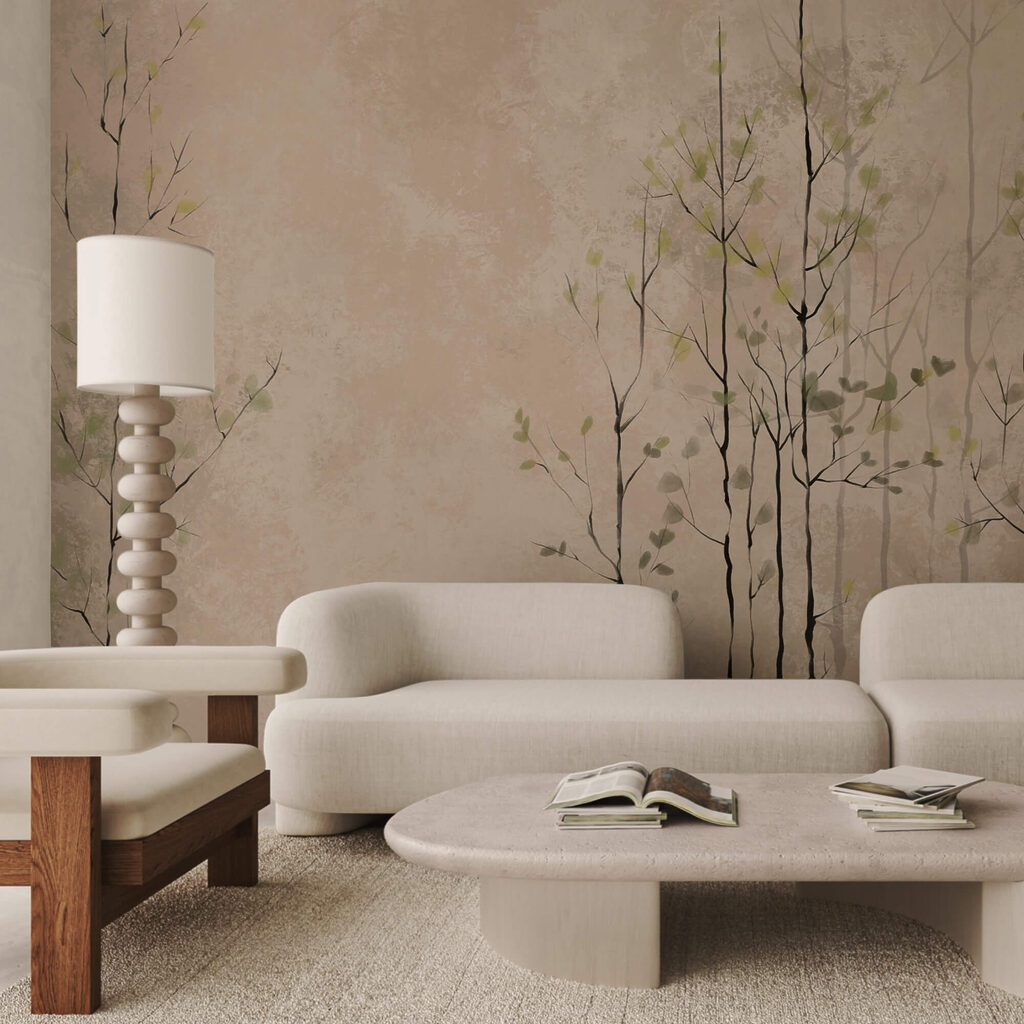 Група дерев з листям