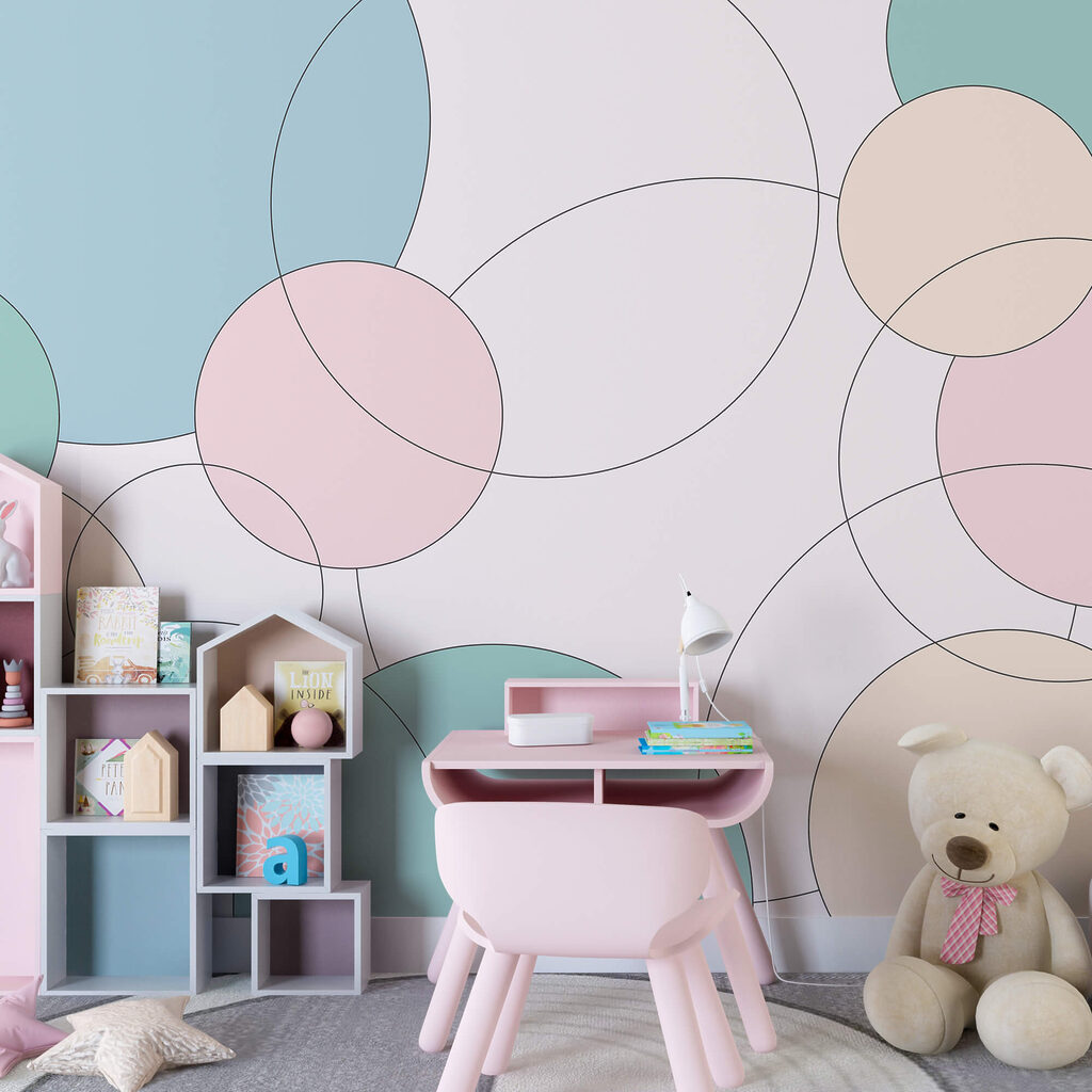 Візерунок з кіл і листя