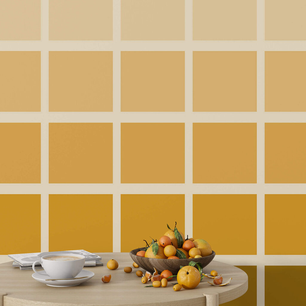 Жовті та коричневі квадрати