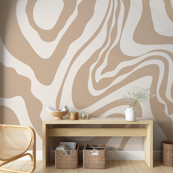 Білі та коричневі завитки