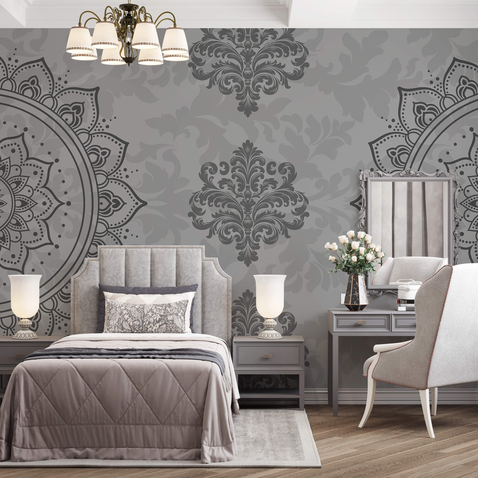 Сіро-білий візерунок