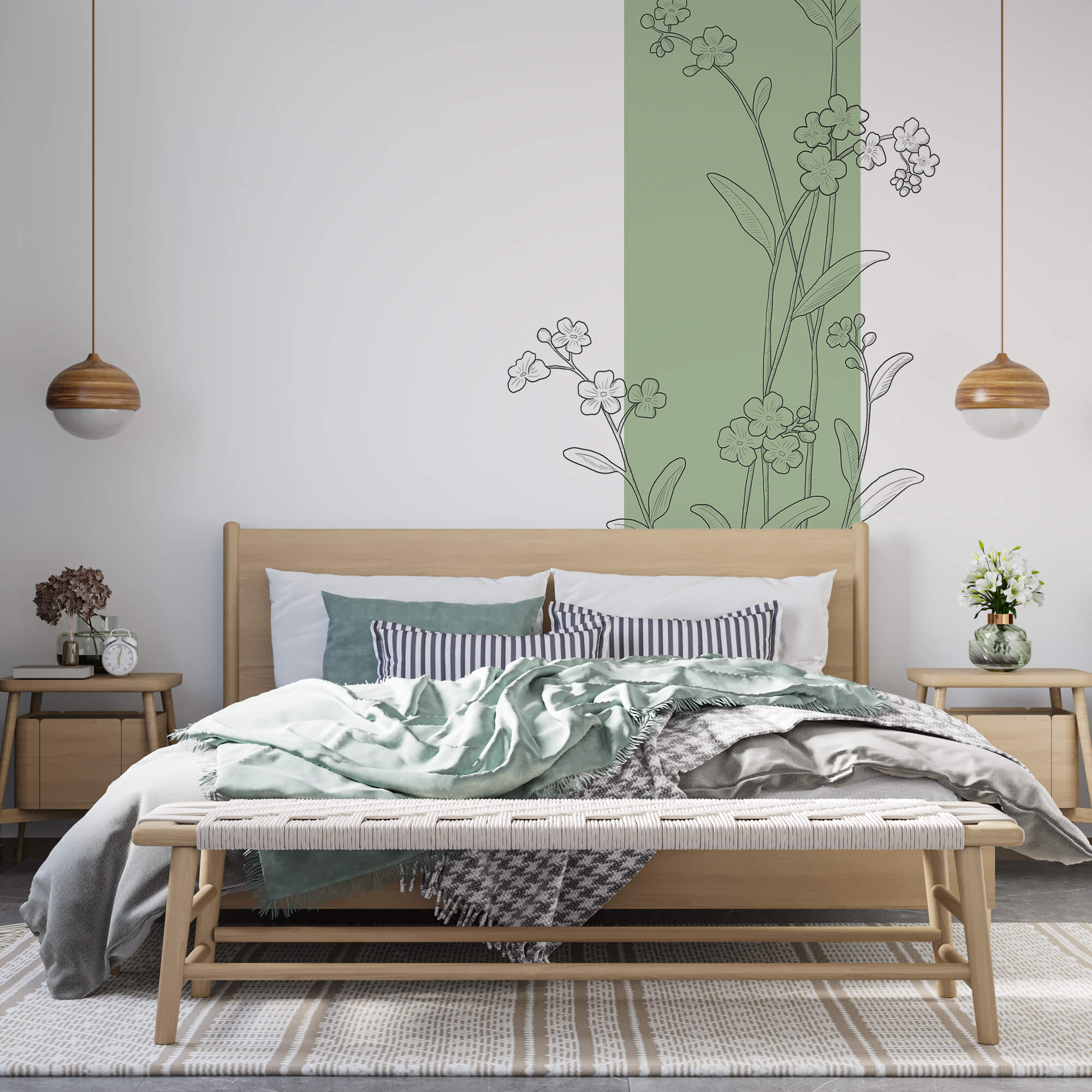 Малювання квітів і листя Малювання квітів і листя