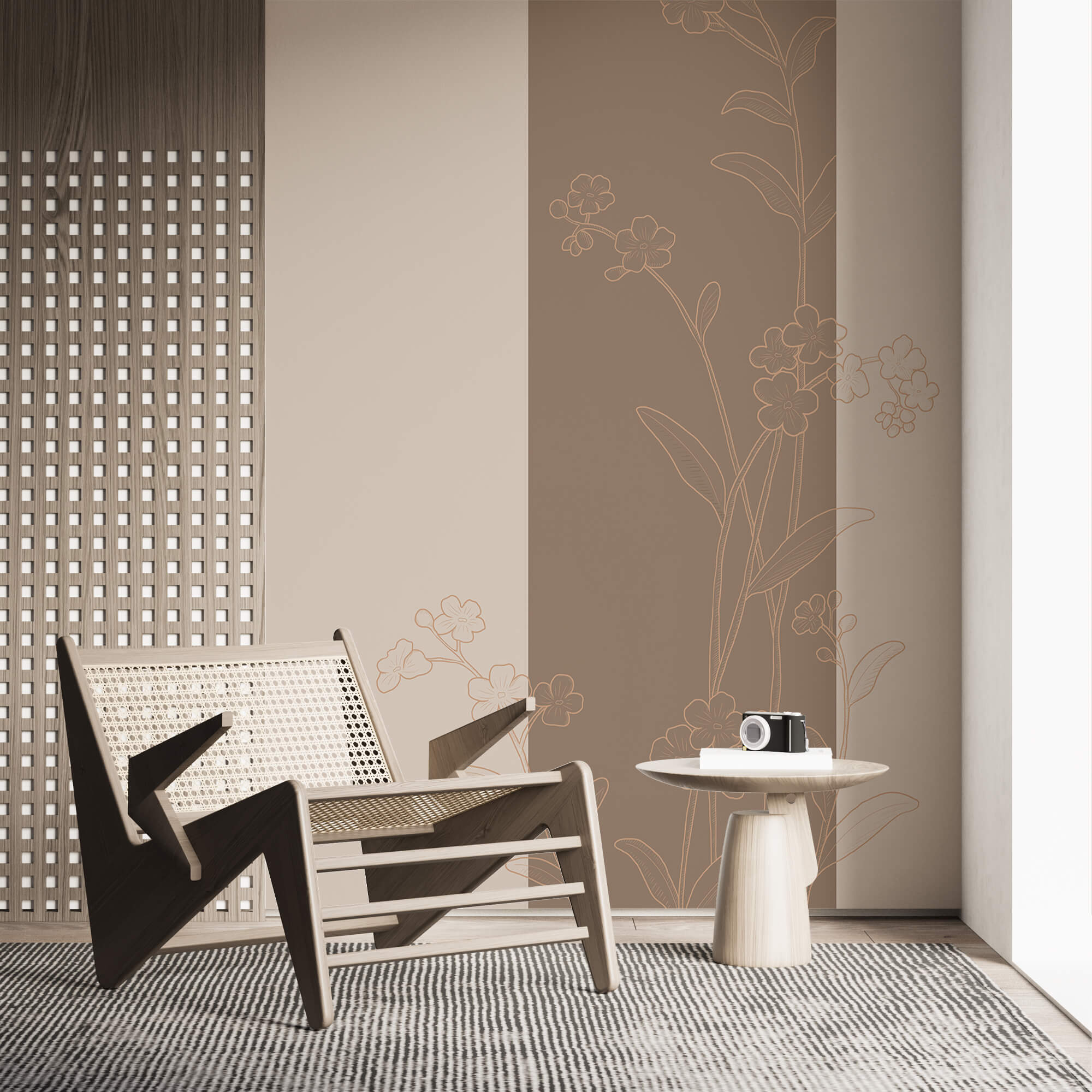 Елегантний квітковий дизайн на спокійному тлі