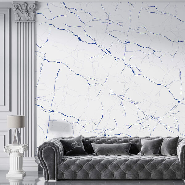 Біла поверхня з синіми лініями Біла поверхня з синіми лініями