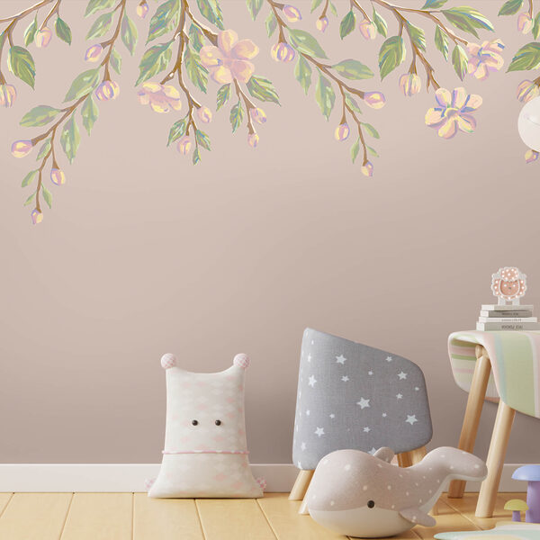 Ніжний квітковий малюнок на м'якому тлі