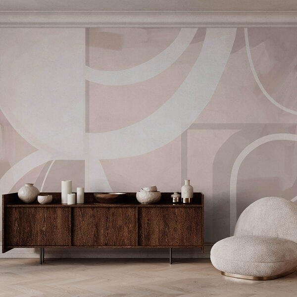 Абстрактні форми в м'яких пастельних тонах Абстрактні форми в м'яких пастельних тонах