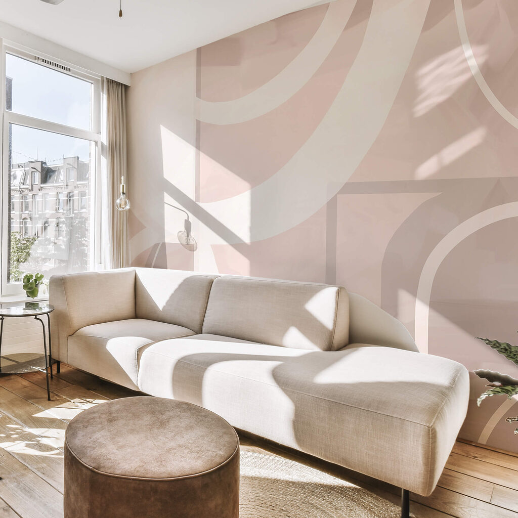 Абстрактні форми в м'яких пастельних тонах Абстрактні форми в м'яких пастельних тонах