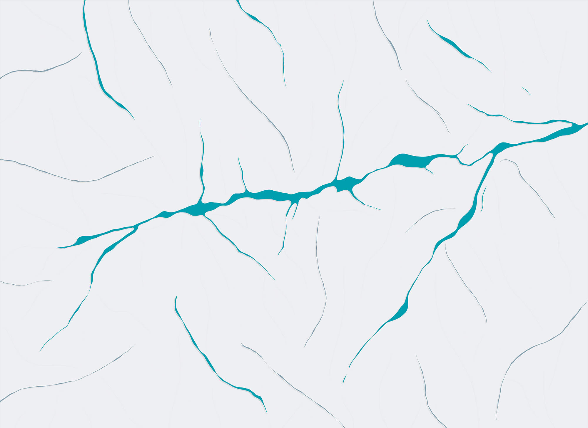 Blue lines on a white surface