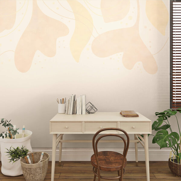 Ніжні пастельні листя на м'якому тлі Ніжні пастельні листя на м'якому тлі