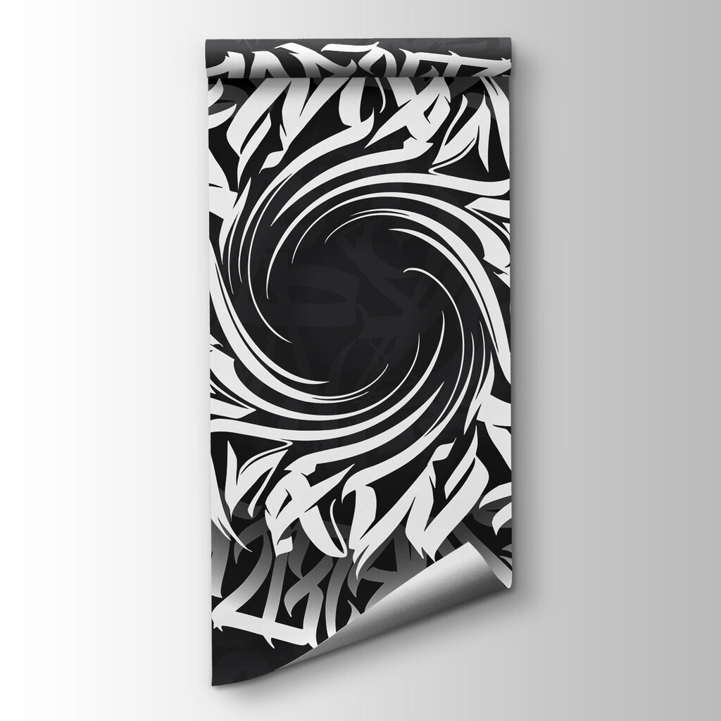 Circular pattern with letters in it Circular pattern with letters in it