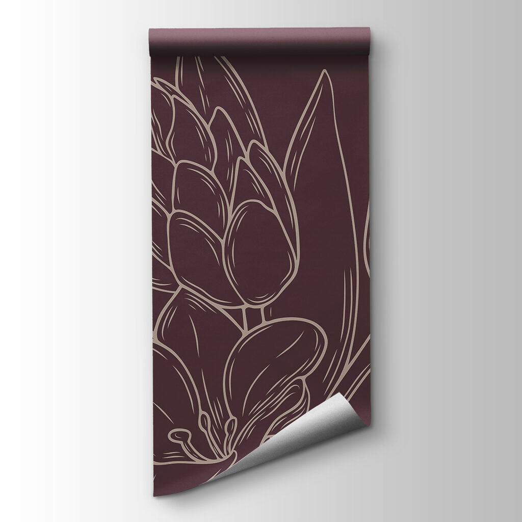 Delicate blooms on a rich backdrop