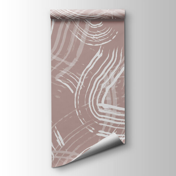 White lines on a pink background