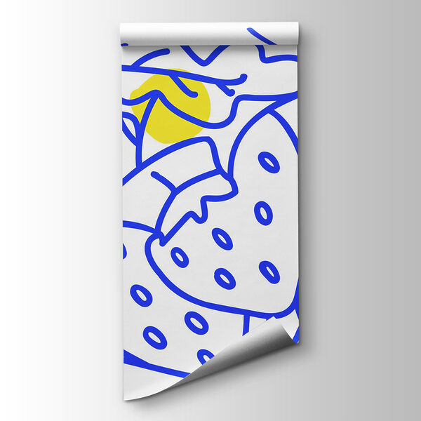 Drawing of fruits and leaves