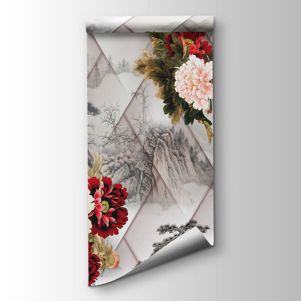 Group of flowers on a white background