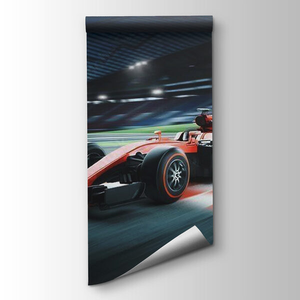 Race car on a track Race car on a track